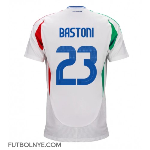 Camiseta Italia Alessandro Bastoni #23 Visitante Equipación Eurocopa 2024 manga corta